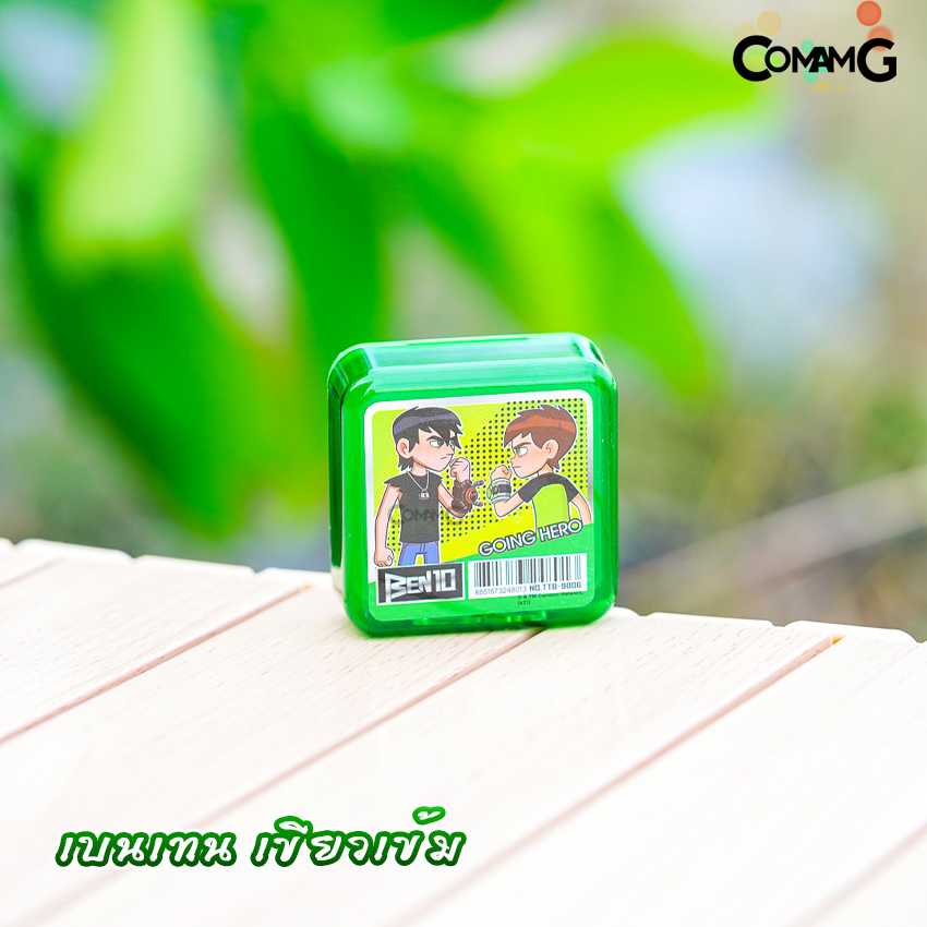 กบเหลา2ช่องทรงสี่เหลี่ยม กบเหลาดินสอ ลายการ์ตูนลิขสิทธิ์แท้ เบนเทน Frozen คิตตี้ ไอรอนแมน กับตันอเมริกา พร้อมส่ง