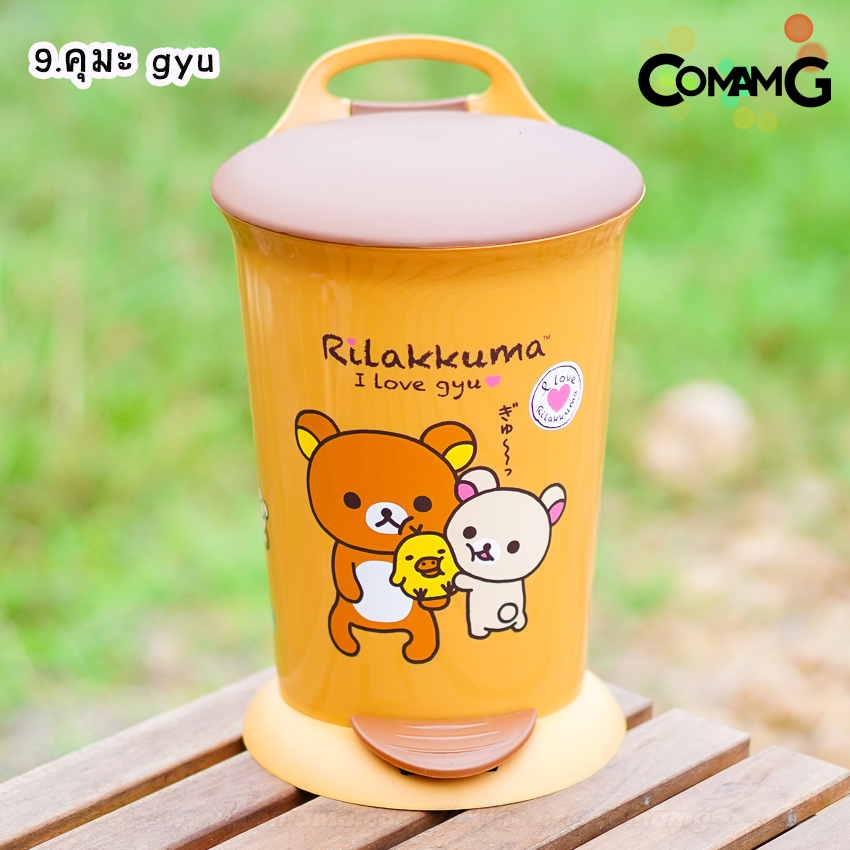 ถังขยะแบบเหยียบ มีถังซ้อนด้านใน ขนาด29*20ซม ลายการ์ตูน ลิขสิทธิ์แท้