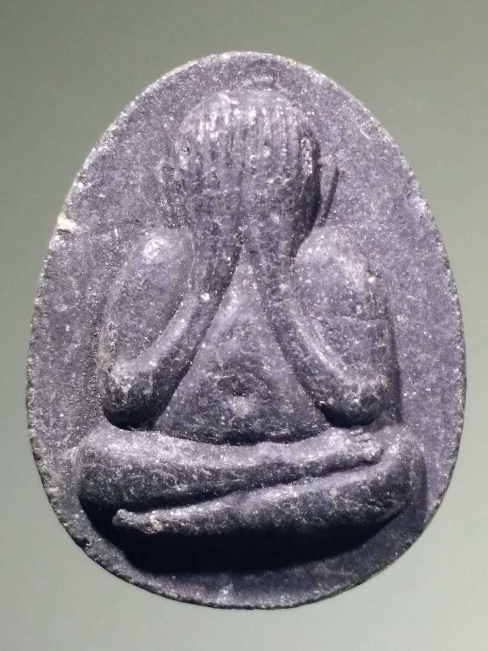 รหัสสินค้า พระปิดตา ทั่วไป 153 พระปิดตาบัวทิพย์ เนื้อผงใบลาน วัดกวิศราราม จังหวัดลพบุรี