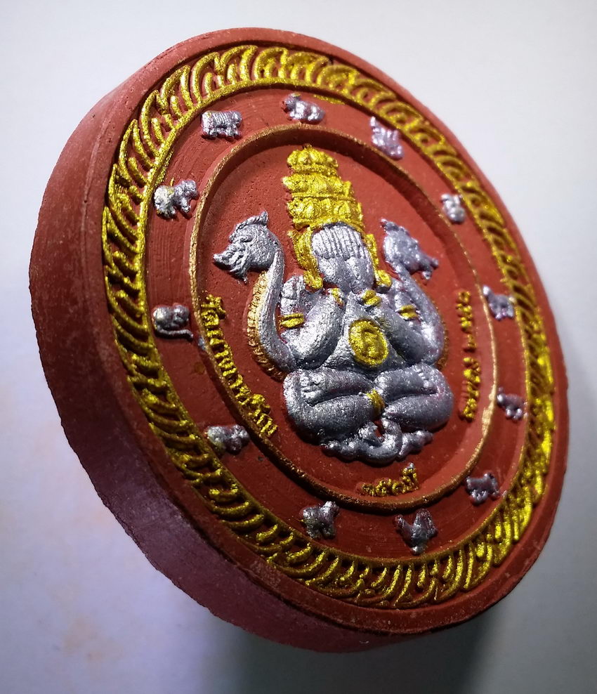 รหัสสินค้า จตุคามรามเทพ 171 พระเทวราชโพธิสัตว์จตุคามรามเทพ หลังพระปิดตาพังพระกาฬ วัดนาตาขวัญ จังหวัดระยอง สร้างปี 2550