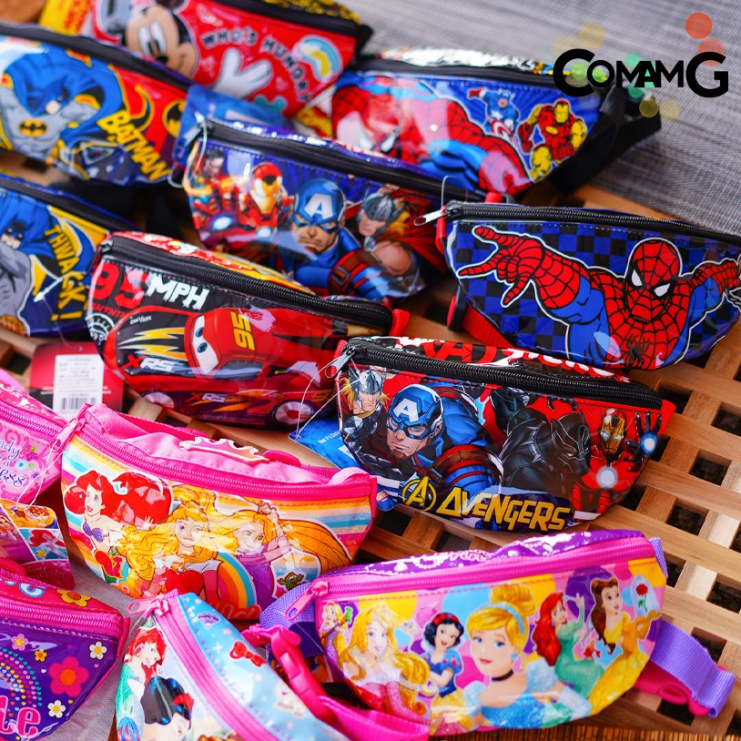 กระเป๋าคาดอกเด็ก กระเป๋าคาดเอวเด็ก กระเป๋าเด็ก รุ่นหนังแก้ว ลิขสิทธิ์แท้ คาดอก คาดเอว มีหลายลาย