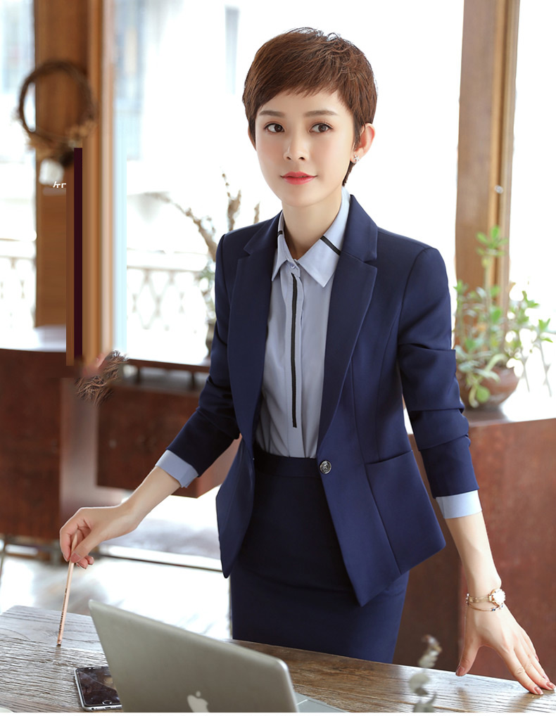 ชุดสูทพนักงาน-ชุดเสื้อสูทหญิง กระโปรงสั้น