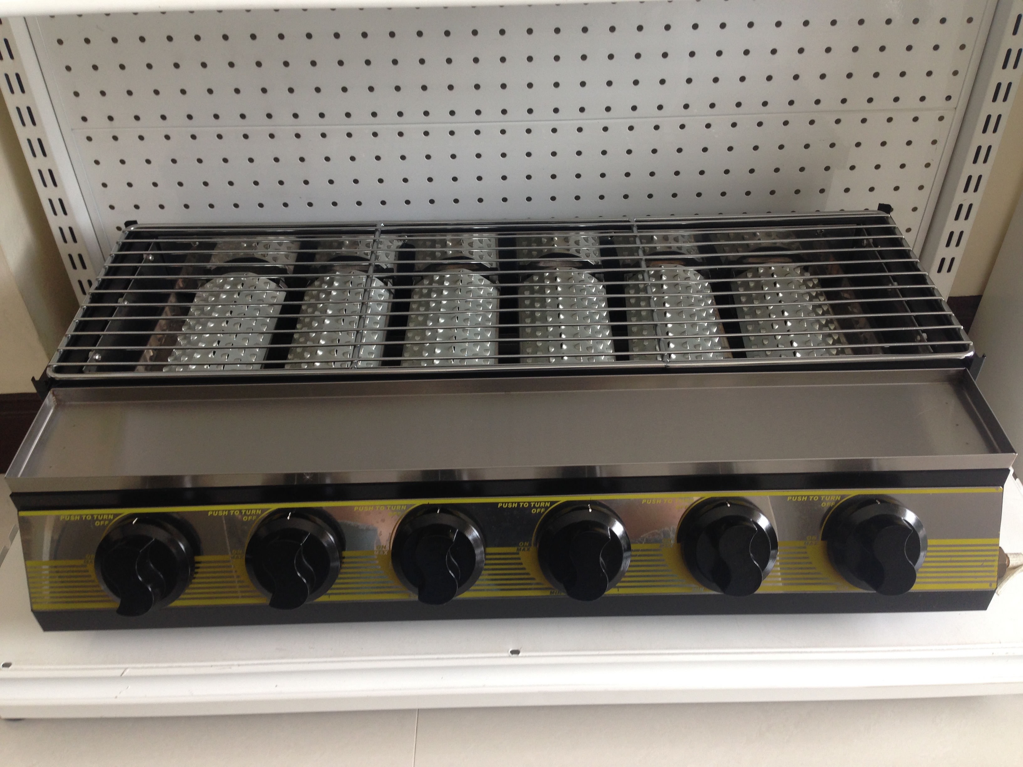 เตาย่างบาร์บีคิวระบบแก๊ส Si-BQM แก๊ส 6 หัว 1 แถว