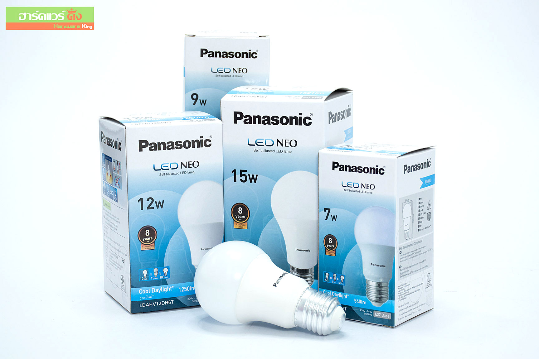 PANASONIC หลอด LED NEO แสงคูลเดย์ไลท์ COOL DAYLIGHT E27