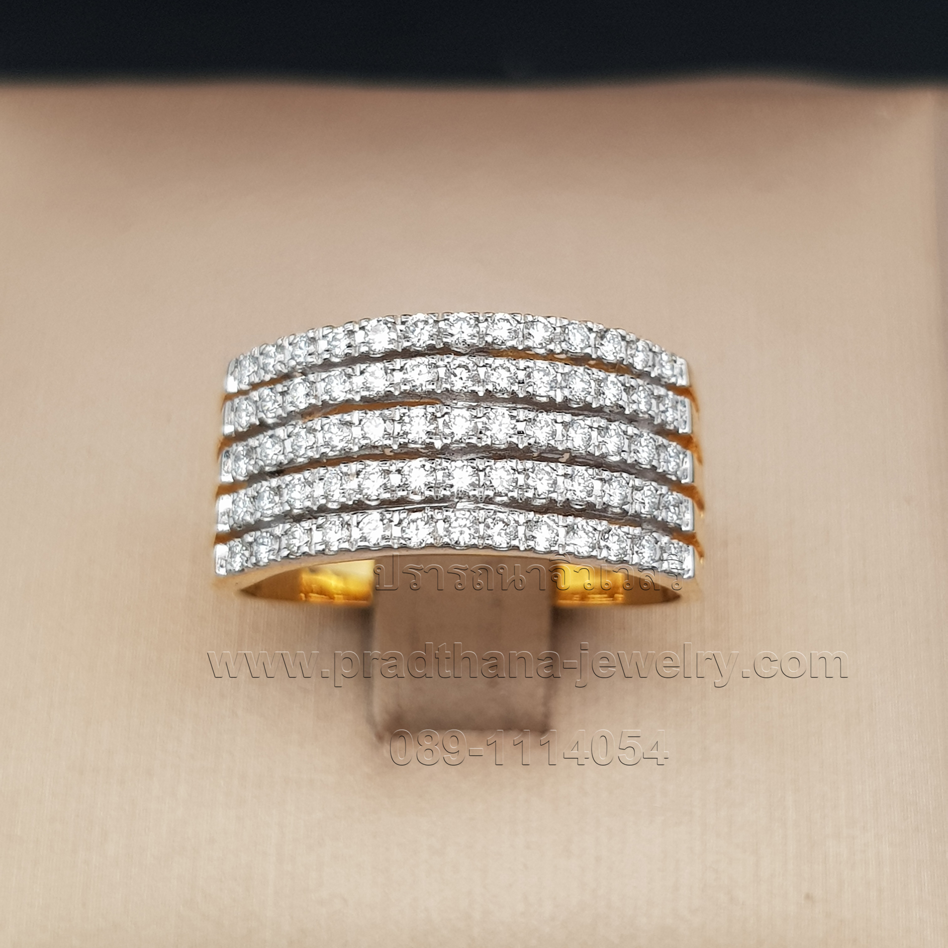แหวนเพชรห้าแถว **ขายแล้ว**