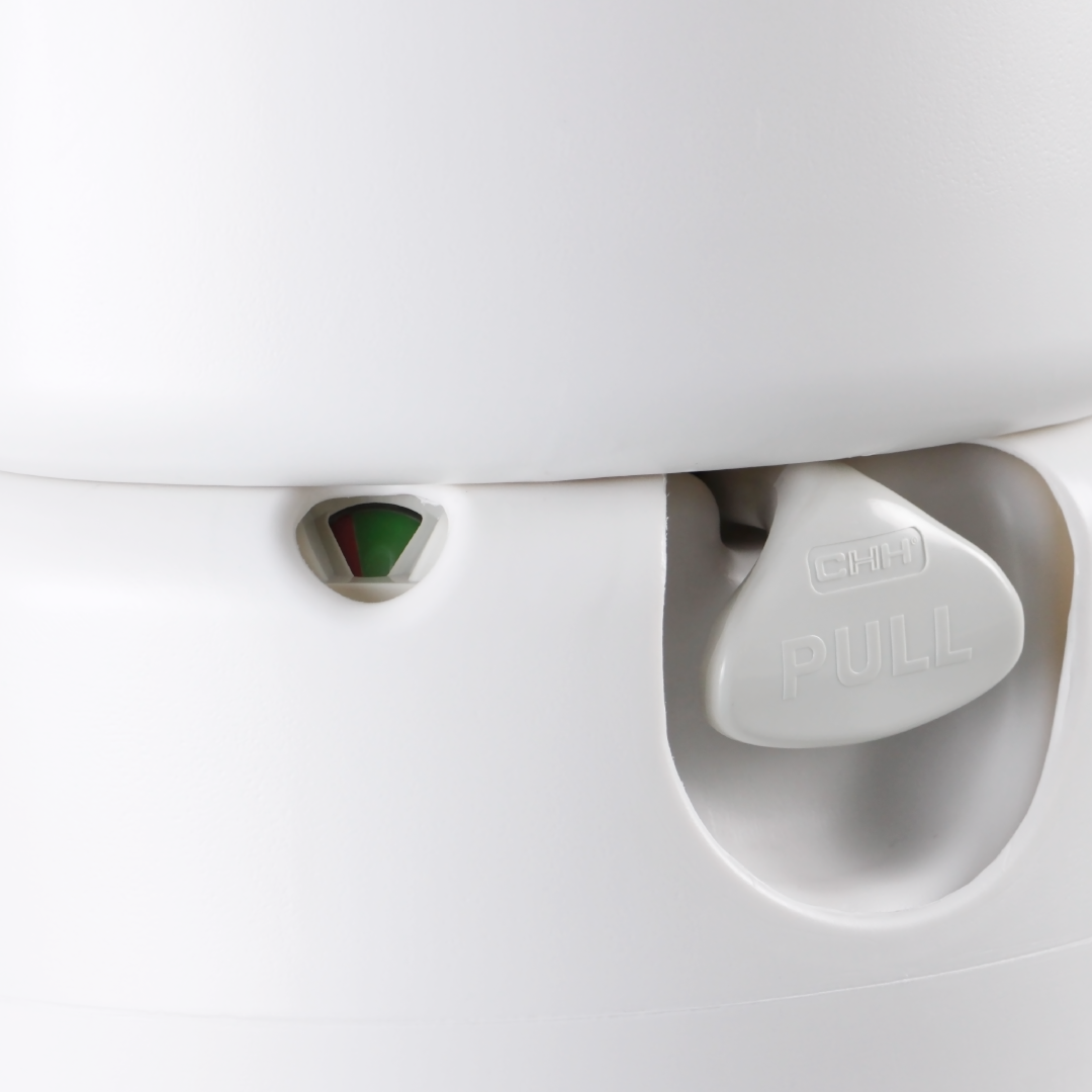 สุขาเคลื่อนที่รุ่น Premium Pro Stainless ฝารองนั่งแบบวงรี ความจุน้ำสะอาด 17 ลิตร ความจุของเสีย 24 ลิตร ฟรีสายฉีดชำระ