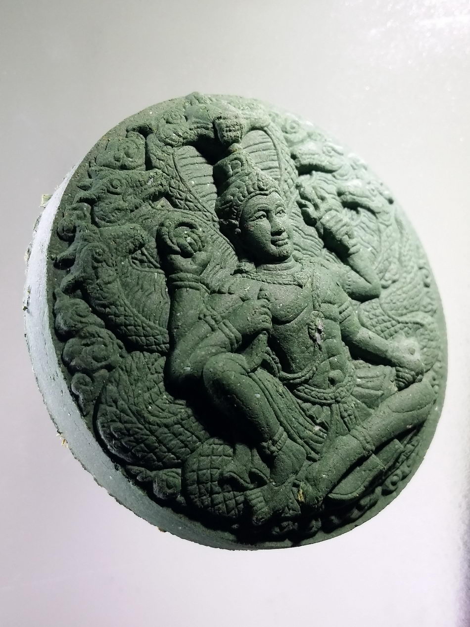 รหัสสินค้า จตุคามรามเทพ 976 พระเทวราชโพธิสัตว์ จตุคามรามเทพ รุ่น สิริมงคล เนื้อว่านเขียวฝังแร่มวลสาร สร้างปี 2549