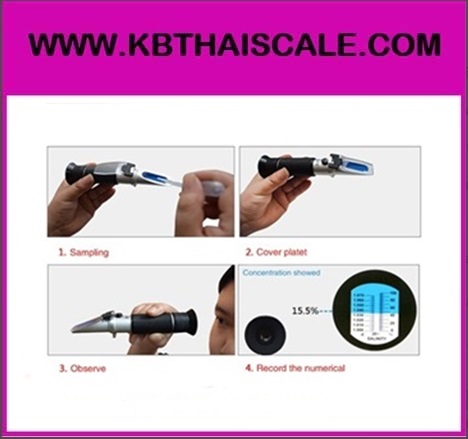 เครื่องวัดความเค็ม( Salinity Refractometer) รุ่น HT211ATC ย่านการวัด 0-100%