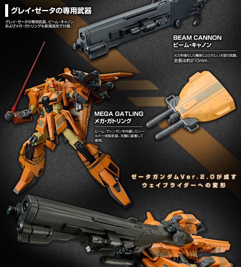 กันดั้ม Bandai Spirits Gunpla Premium Bandai Hobby Online Shop Limited MG 1/100 MSZ-006-3B Zeta Gundam 3B Type Gray Zeta