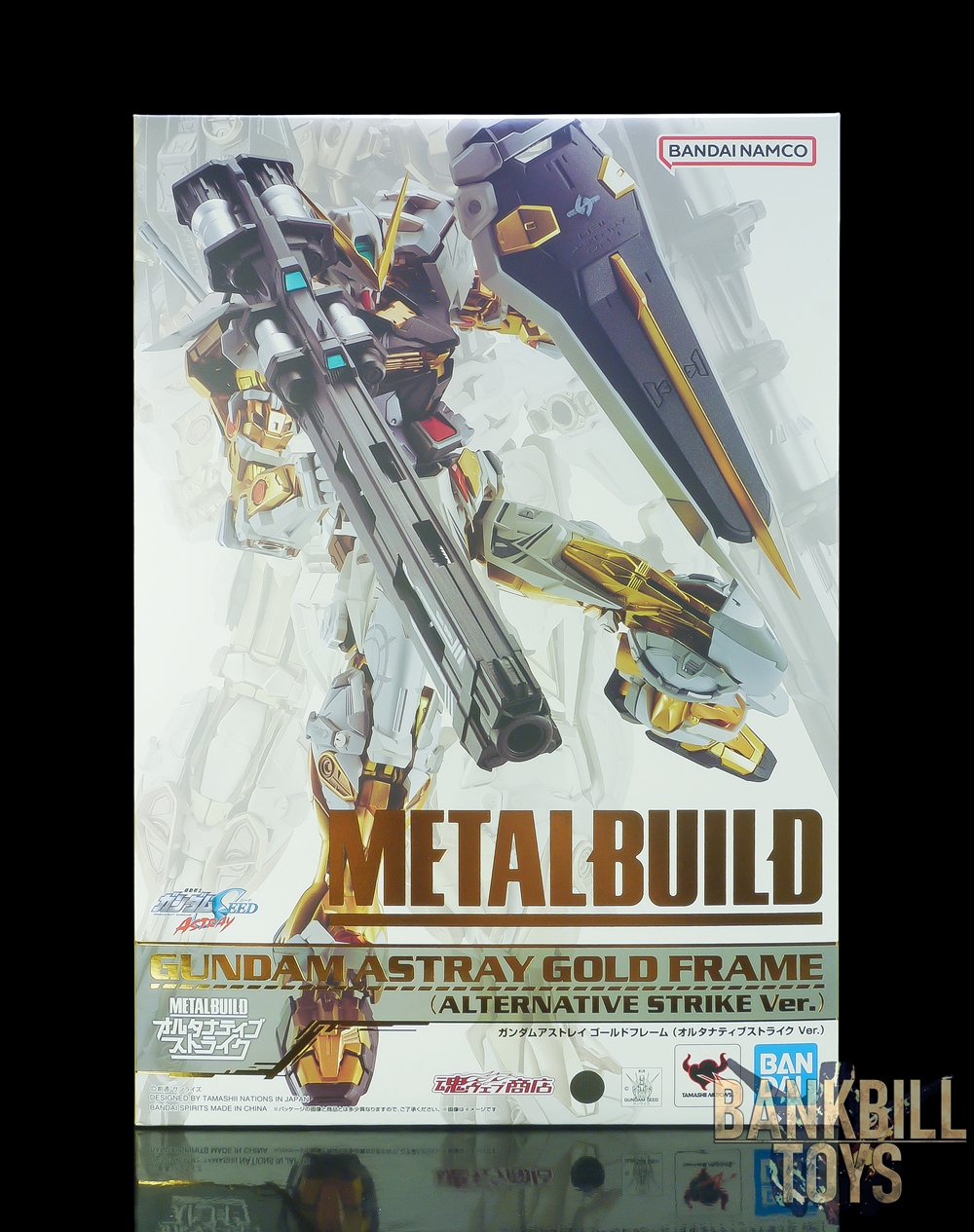 กันดั้ม Bandai Spirits Premium Bandai Tamashii Web Shop Limited Metal Build MBF-P01 Gundam Astray Gold Frame [Alternative Strike Ver.]