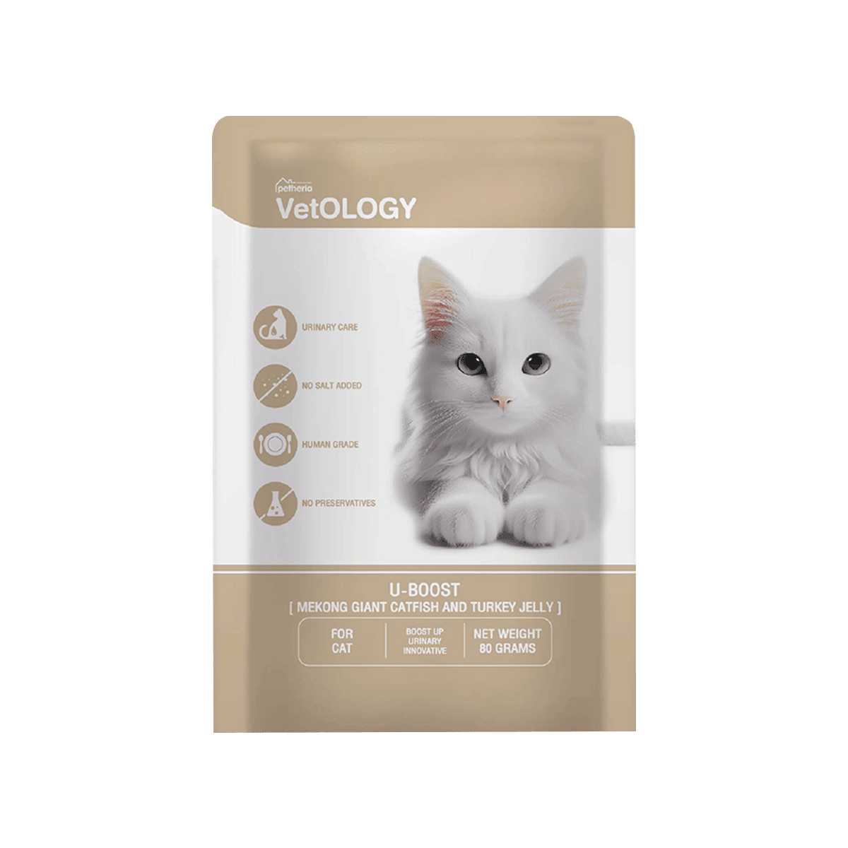 VetOLOGY อาหารเปียกแมว สูตรครบถ้วน เหมาะกับทุกช่วงวัย [80g] | อาหารแมวเกรดพรีเมียม โปรตีนสูง ย่อยง่าย