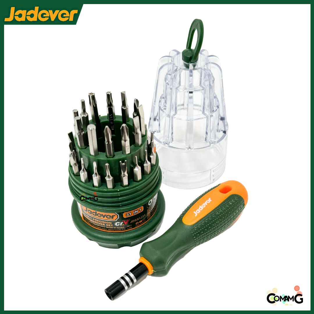 JADEVER ชุดไขควงอเนกประสงค์ 31 in 1 พร้อมดอกไขควง แม่เหล็ก เปลี่ยนหัว