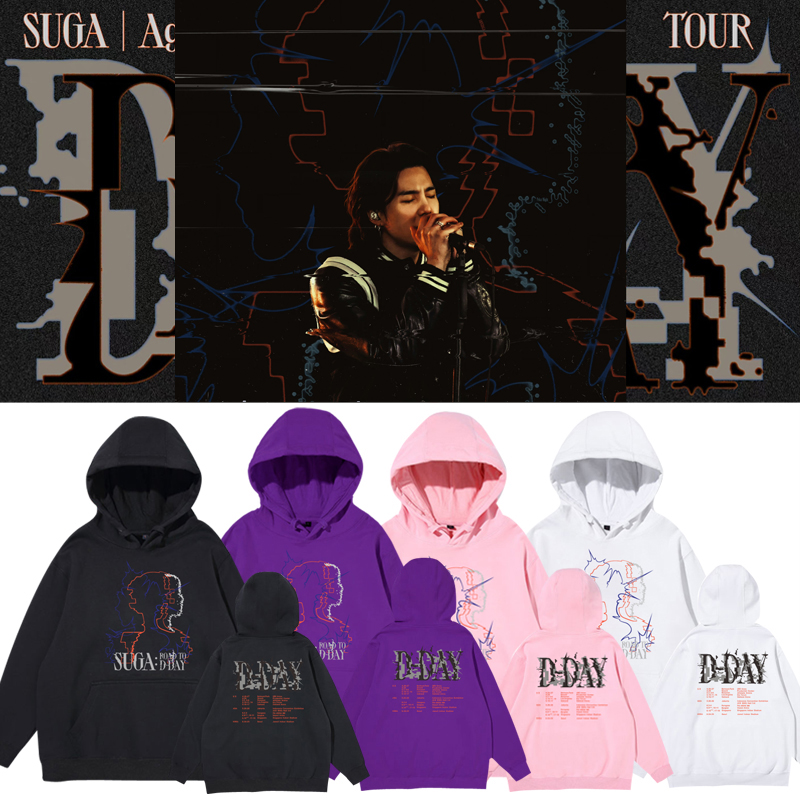 เสื้อกันหนาว BTS SUGA : คอนเสิร์ต SUGA | Agust D TOUR