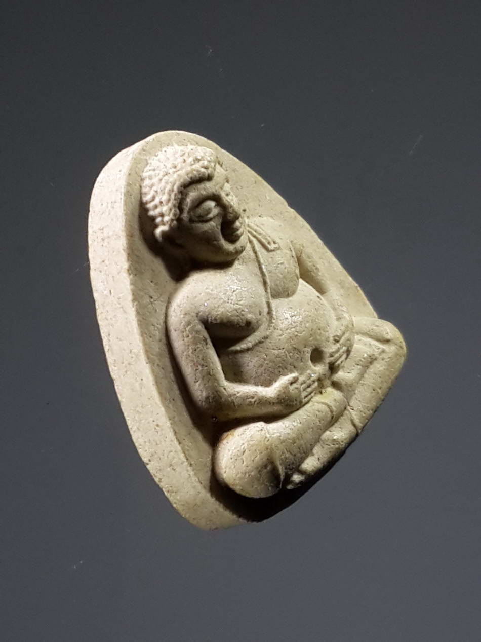 รหัสสินค้า พระไม่ทราบที่ 328 พระสังกัจจายน์เนื้อผง หลังยันต์พุทโธ มีตัวอักษรย่อ จ.จ.ไม่ทราบที่