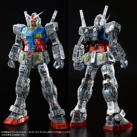 เปิดรับPreorder มัดจำ 700 บาท P-bandai Clear Color Body Part for PG UNLEASHED RX-78-2 Gundam โมเดลประกอบ *เฉพาะพาสเกาะครับ **