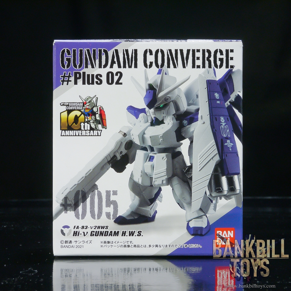กันดั้ม Bandai Candy Toy FW Gundam Converge #Plus02 No.+005 FA-93-ν2HWS Hi-Nu Gundam Heavy Weapons System Type