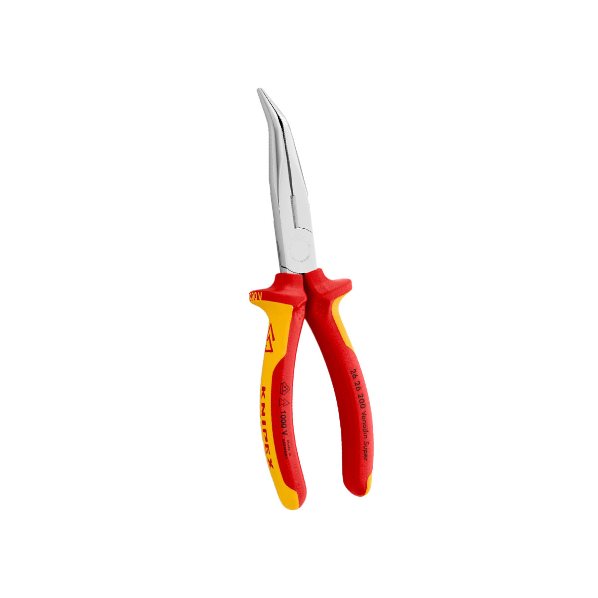 KNIPEX คีมปากแหลม (คีมปากแหลมปลายงอ) VDE1000 volt (200mm.) NO.26 26 200