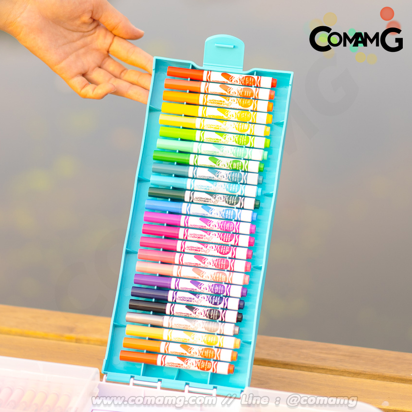 CRAYOLA ชุดกล่องศิลปะ รวมสีเคโยล่า150 ชิ้น สีเทียบ สีไม้ สีเมจิหลายรุ่น