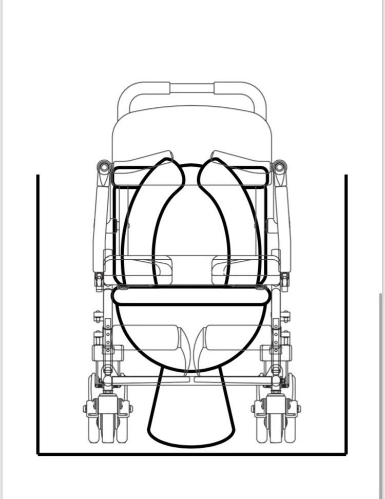 รถเข็นคร่อมสุขภัณฑ์ อาบน้ำ นั่งถ่าย อเนกประสงค์ Matsunaga Wheelchair รุ่น SW21W (入浴関連) แบรนด์จากประเทศญี่ปุ่น (รุ่นยอดนิยม)