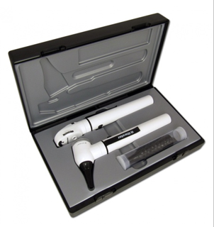 รุ่น e-scope F.O. Otoscope/ Ophthalmoscope, LED3.7V รุ่น R2131-203 (สีดำ) ยี่ห้อ Riester, Germany