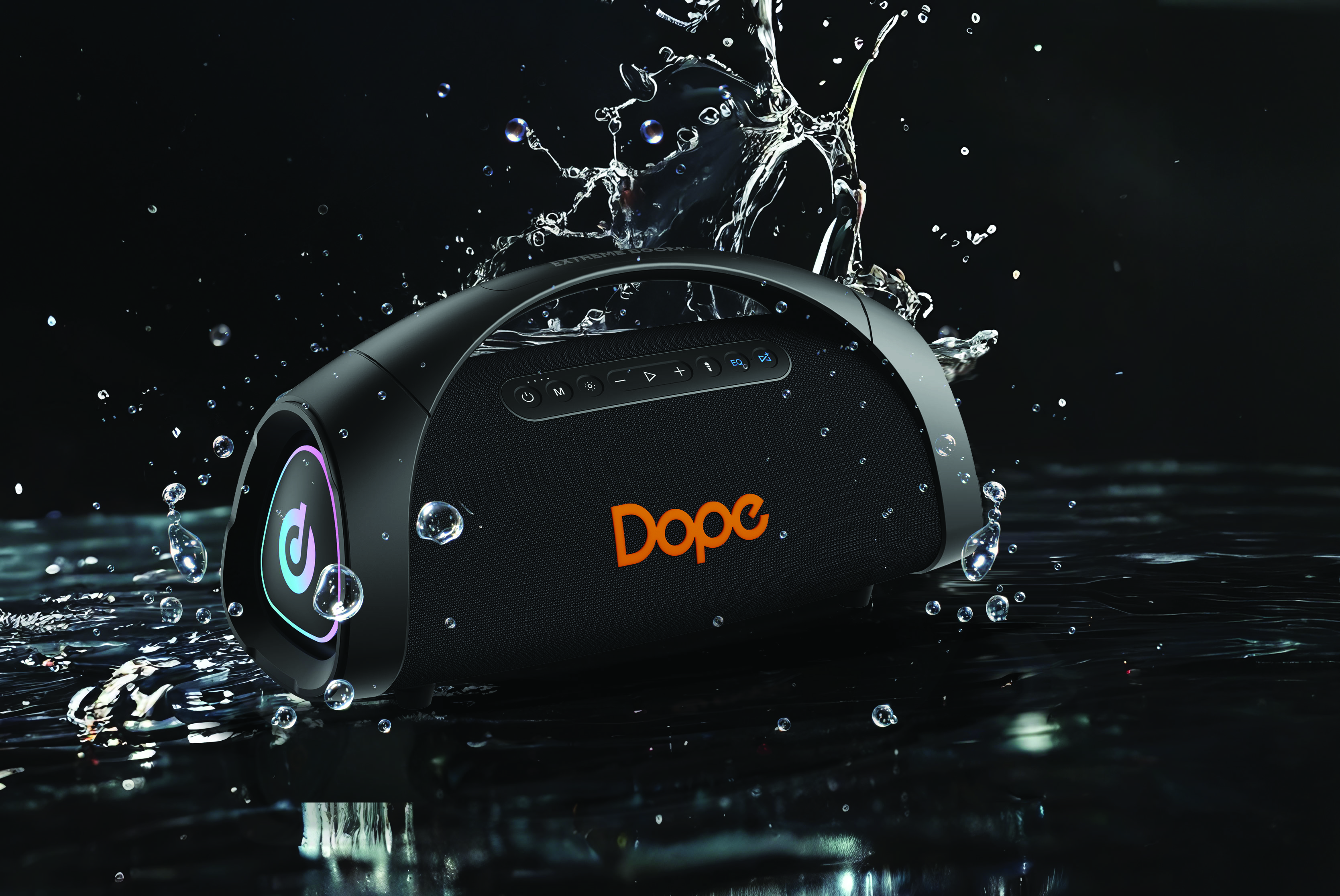 Dope Extreme Boom Party Speaker 200W RMS with Mictrophone ลำโพงบลูทูธ Dope Extreme Boom กำลังขับ 200W พร้อมไมค์ไร้สาย