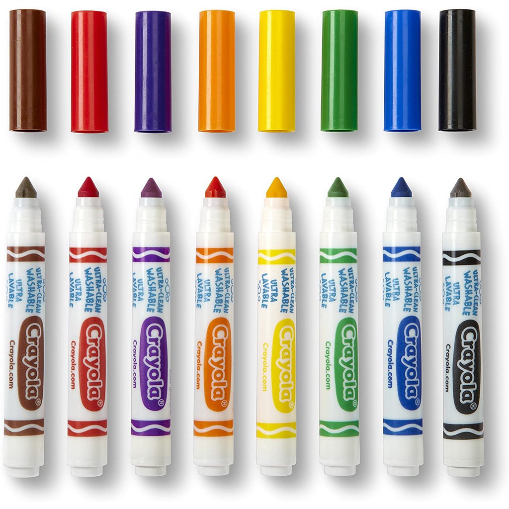 สีเมจิก Crayola Ultra Clean Washable Markers สีล้างออกได้