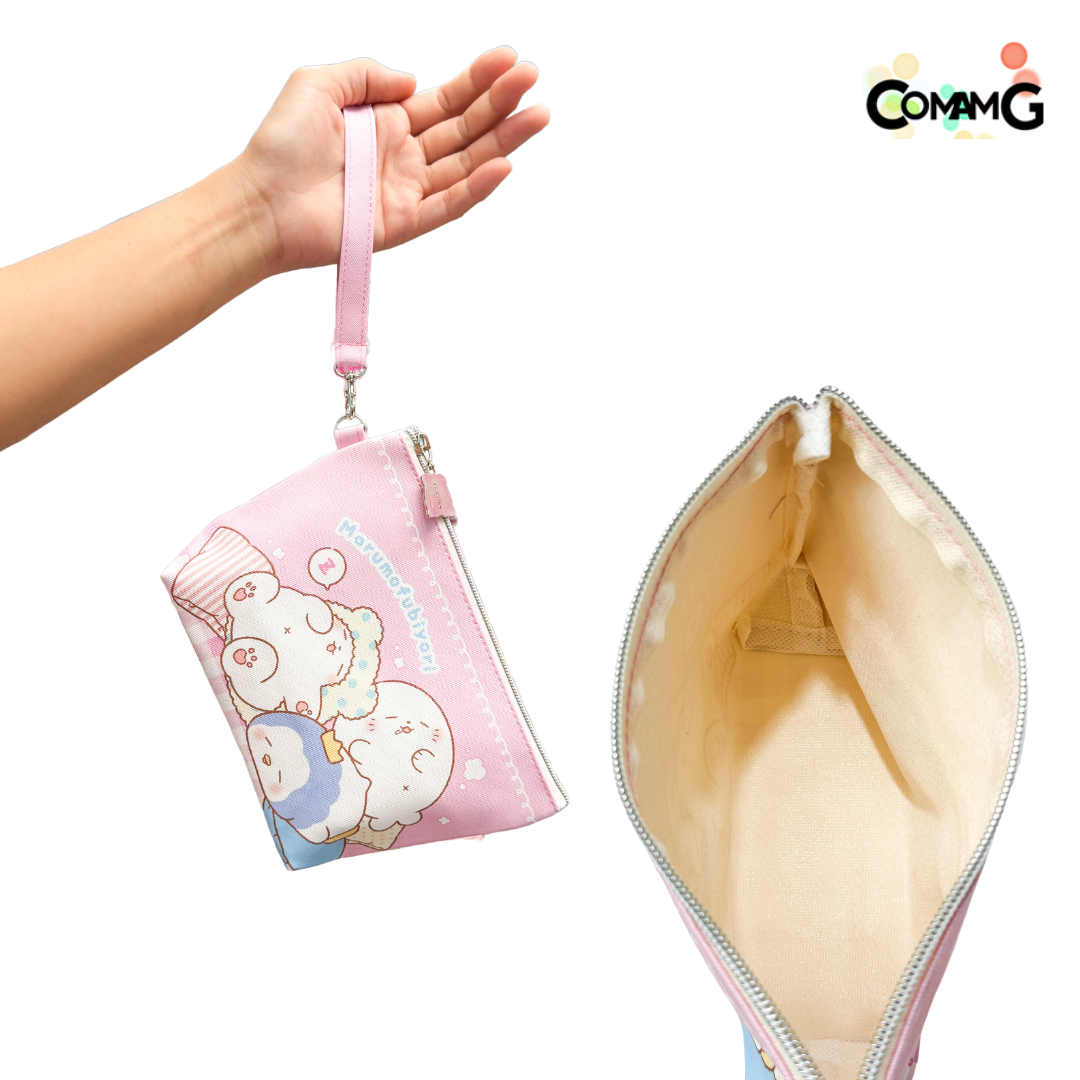 กระเป๋าคล้องมือ ซานริโอ้ (SANRIO) กระเป๋าเครื่องเขียน เครื่องสำอางค์ ลิขสิทธิ์แท้ พร้อมส่ง