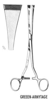 Forceps Green ArmyTage 22 cm.