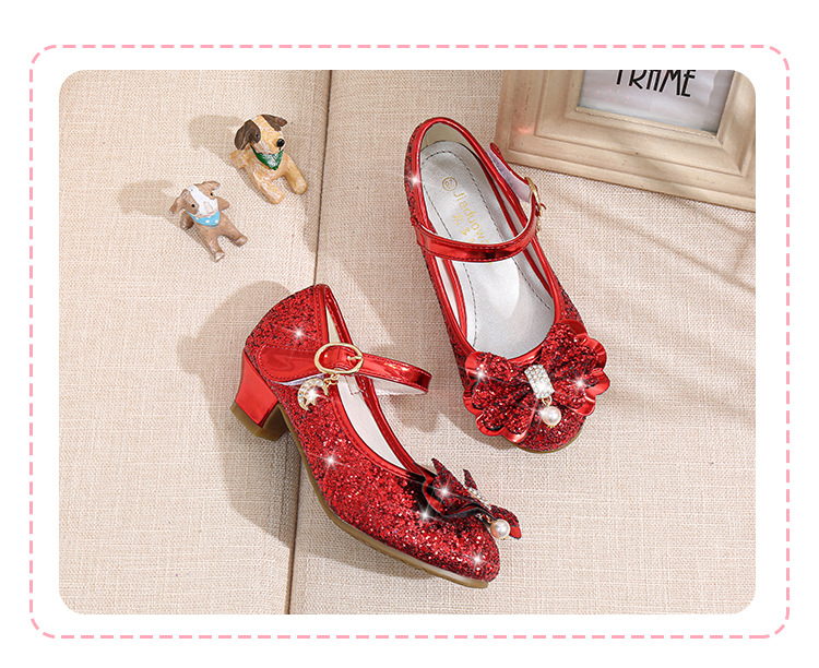 Shoe1513- รองเท้าคัชชูเด็กเล็ก รองเท้าคัชชูเด็กโต ติดเพขร โบว์ (ความยาววัดจากพื้นภายใน ให้ใช้ความยาวเท้า +0.5/เท้าอูม +1.0 cm.แล้วแลือก)