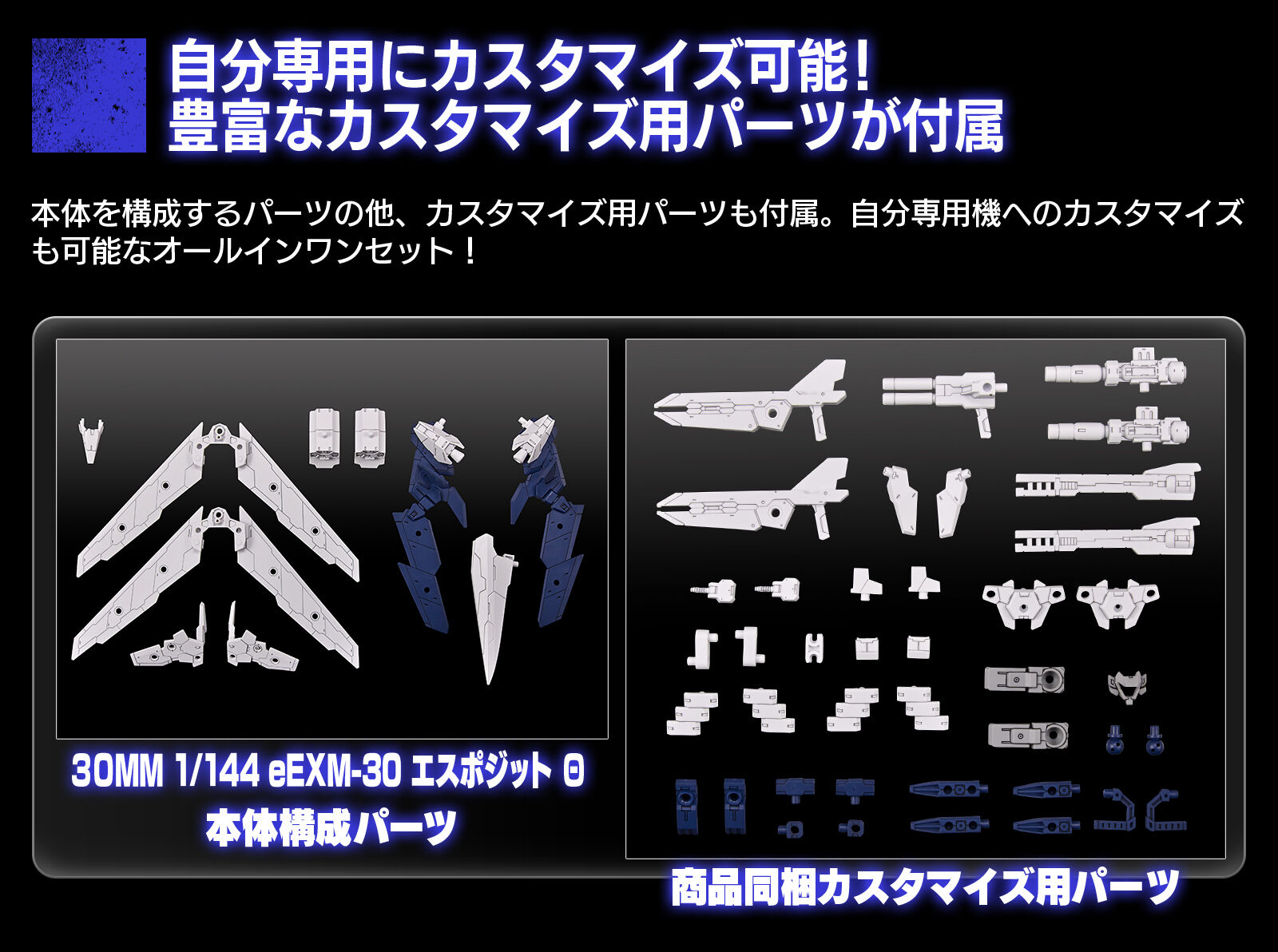 Original Bandai Spirits Premium Bandai Hobby Online Shop Limited 30 Minutes Missions 30MM 1/144 eEXM-30 Espossito Θ