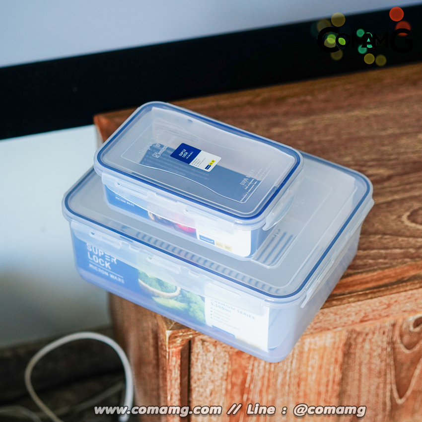 Super Lock กล่องข้าว กล่องถนอมอาหาร กล่องใส่อาหาร ฝาล็อค เข้าไมโครเวฟได้