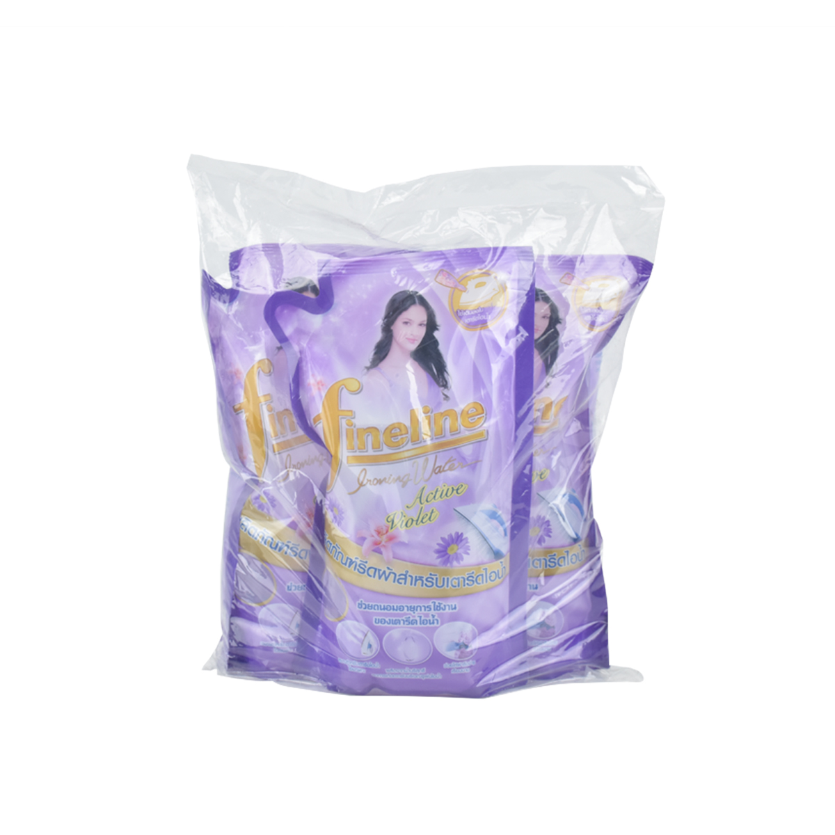 ไฟน์ไลน์ ไอน้ำรีดผ้า 600มล. ม่วง (3ถุง/แพค)