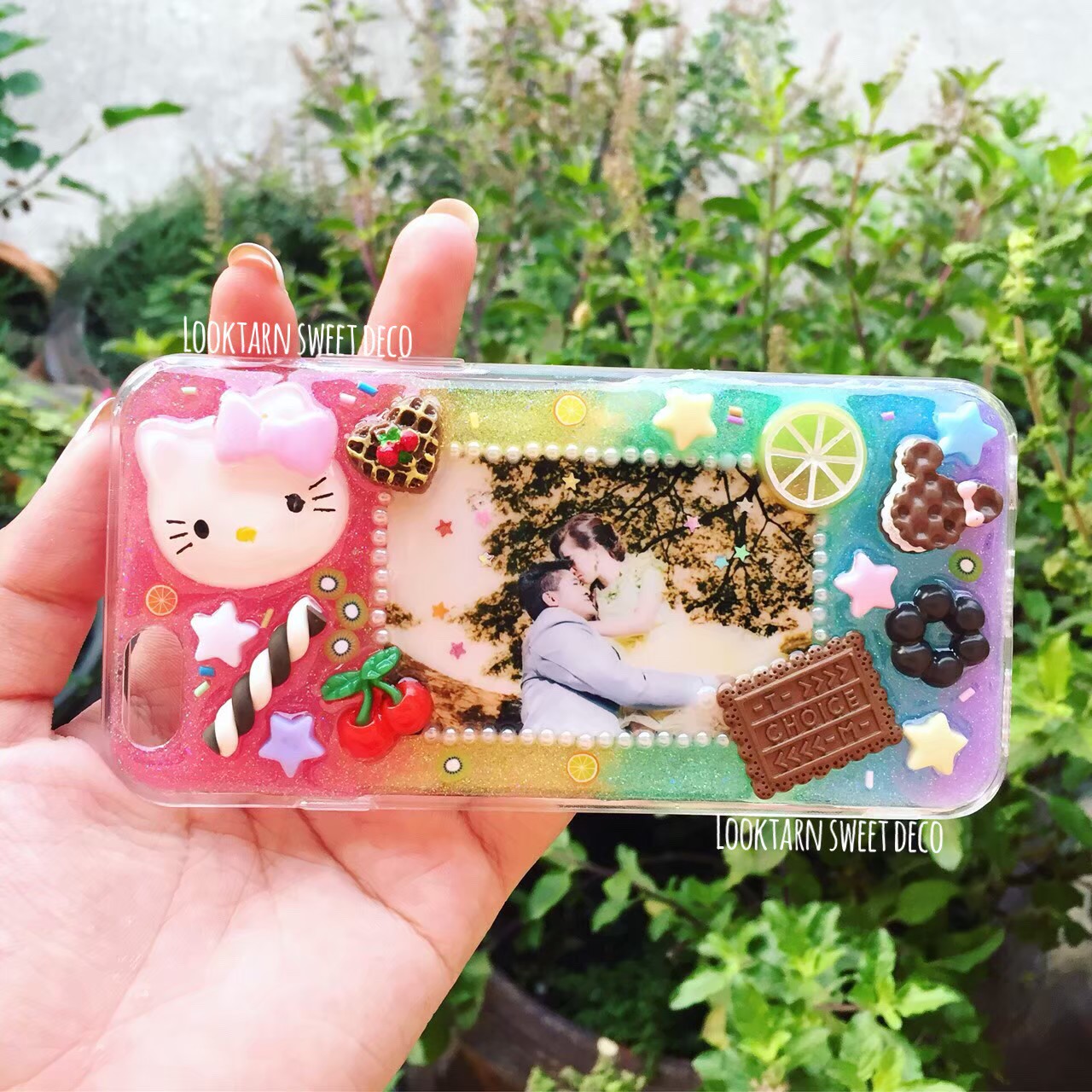เคสเรซิ่นใส่รูป พร้อมตกแต่ง **แถมฟรีรูปถ่าย3ใบ**