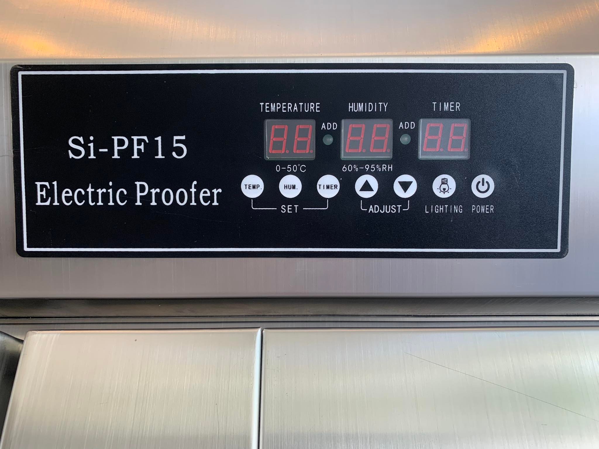 ตู้หมักแป้ง 15 ชั้น บอดี้สแตนเลส SI-PF15 แบรนด์ Semon