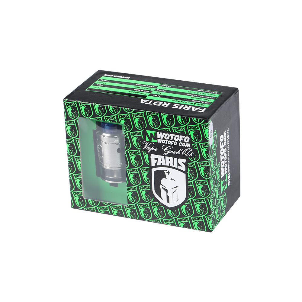 แก้วอะไหล่ ไม่มีอะตอม Glass Tube for FARIS RDTA 24mm 3ml