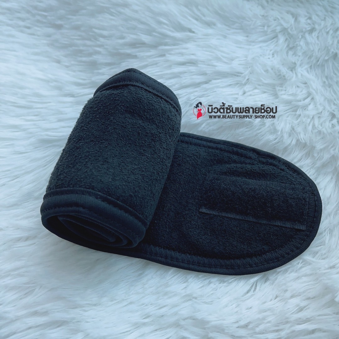 ผ้าคาดผมทำหน้า ผ้าคาดผมแต่งหน้า ผ้าคาดผมนวดหน้า อาบน้ำ สีพื้น คละสี