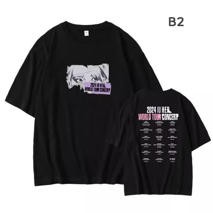 เสื้อยืด IU : 2024 IU HEREH WORLD TOUR CONCERT