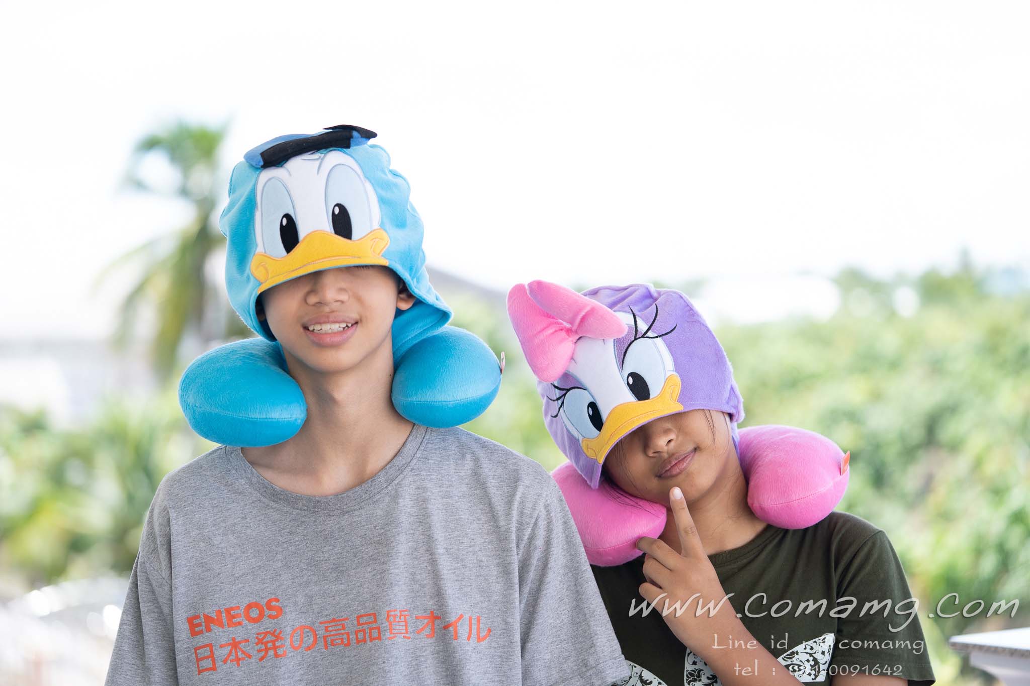 หมอนรองคอมีหมวก โดนัลด์ดั๊ก& เดซี่ดั๊ก (Donald Duck&Daisy)