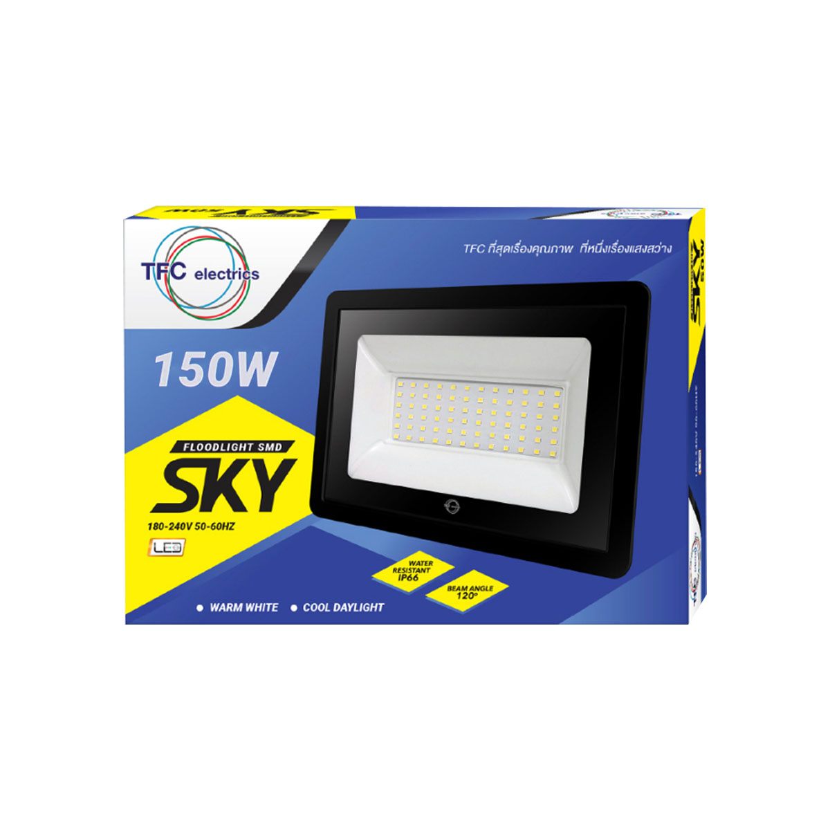 TFC สปอตไลท์ LED FLOODLIGHT SMD SKY 150W แสงขาว "CDL"