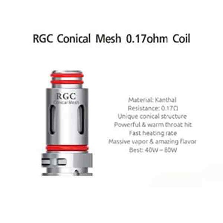 Coil สำหรับ RPM80 RGC 0.17oHm Conical Mesh