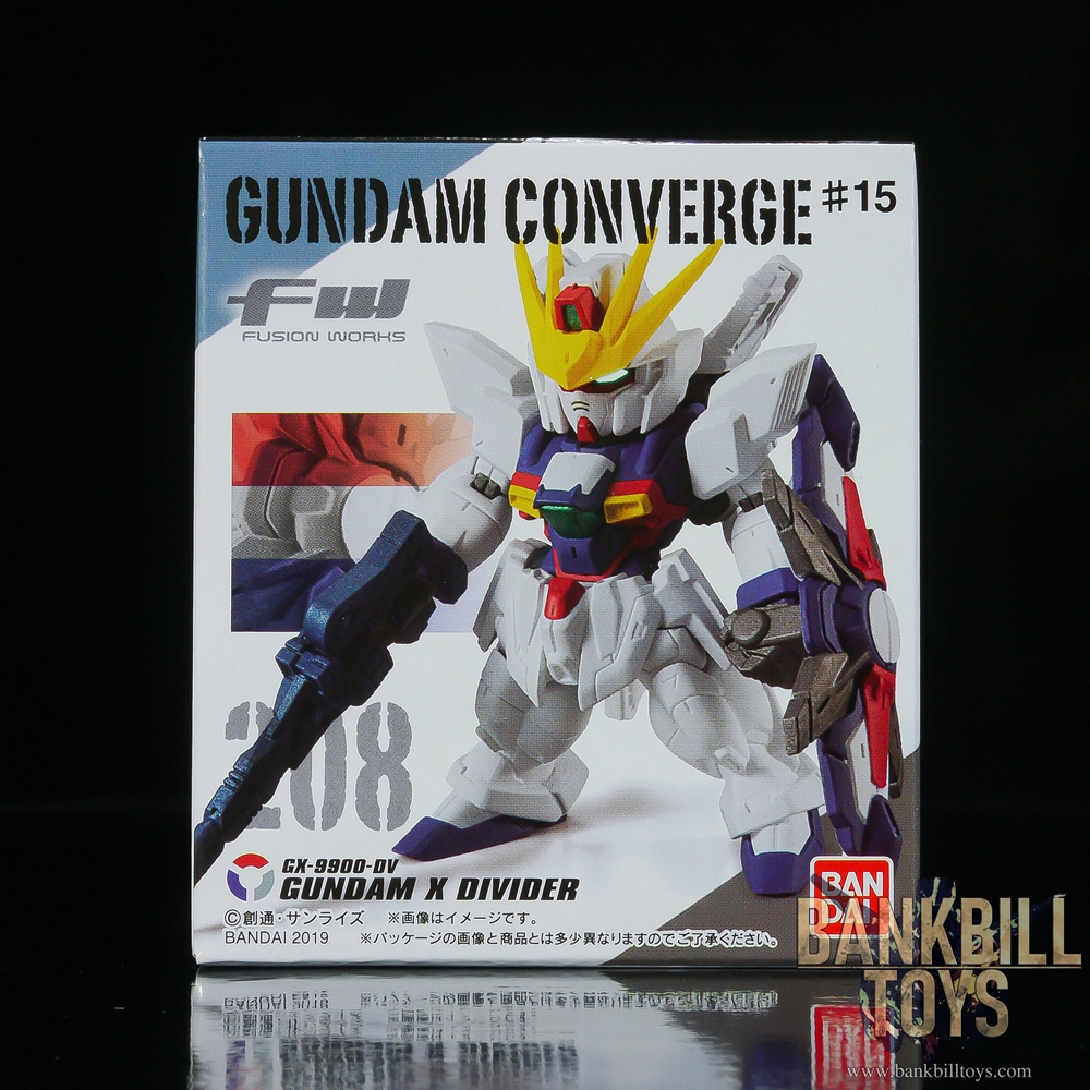 กันดั้ม Bandai Candy Toy FW Gundam Converge #15 No.208 GX-9900-DV Gundam X Divider