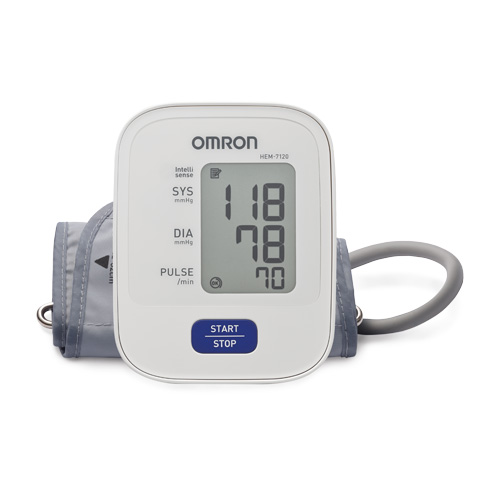 Omron เครื่องวัดความดันโลหิตอัตโนมัติ แบรนด์ Omron รุ่น HEM-7120 + Adapter