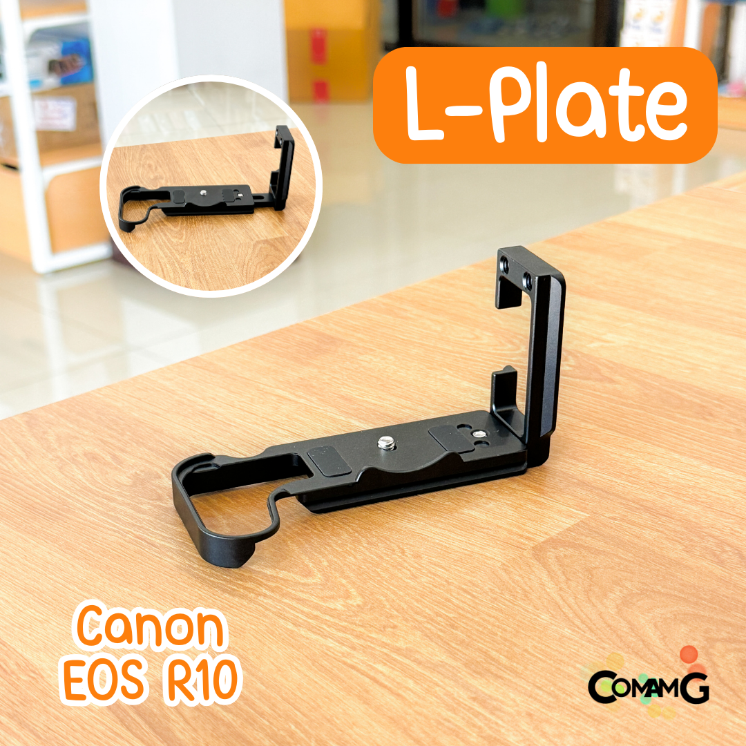 L Plate Canon EOS R10 Grip ด้านข้างสไลด์ออกได้ เพิ่มความกระชับในการจับถือ