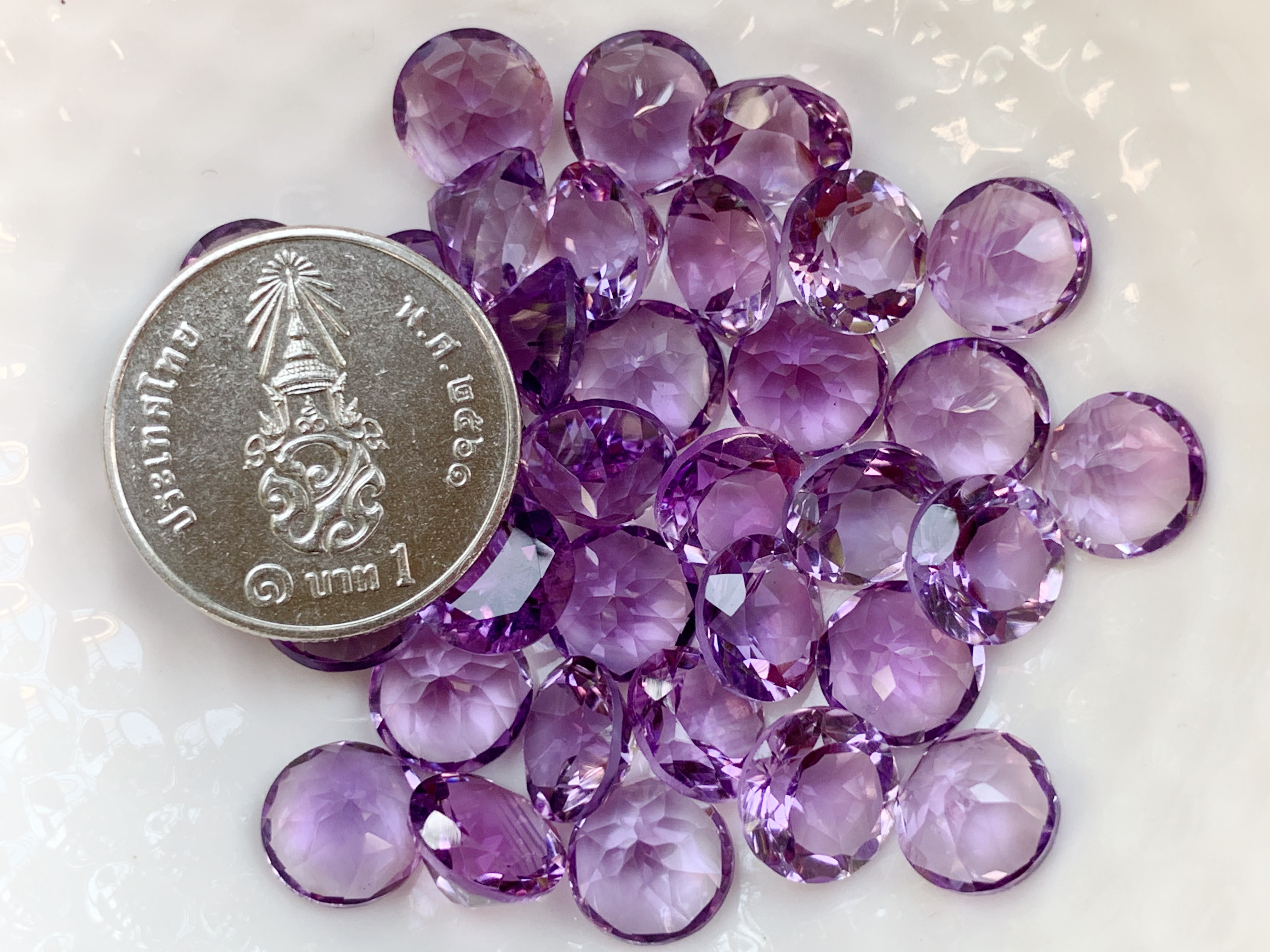 อเมทิสกลม 8.0 มม. 1 เม็ด