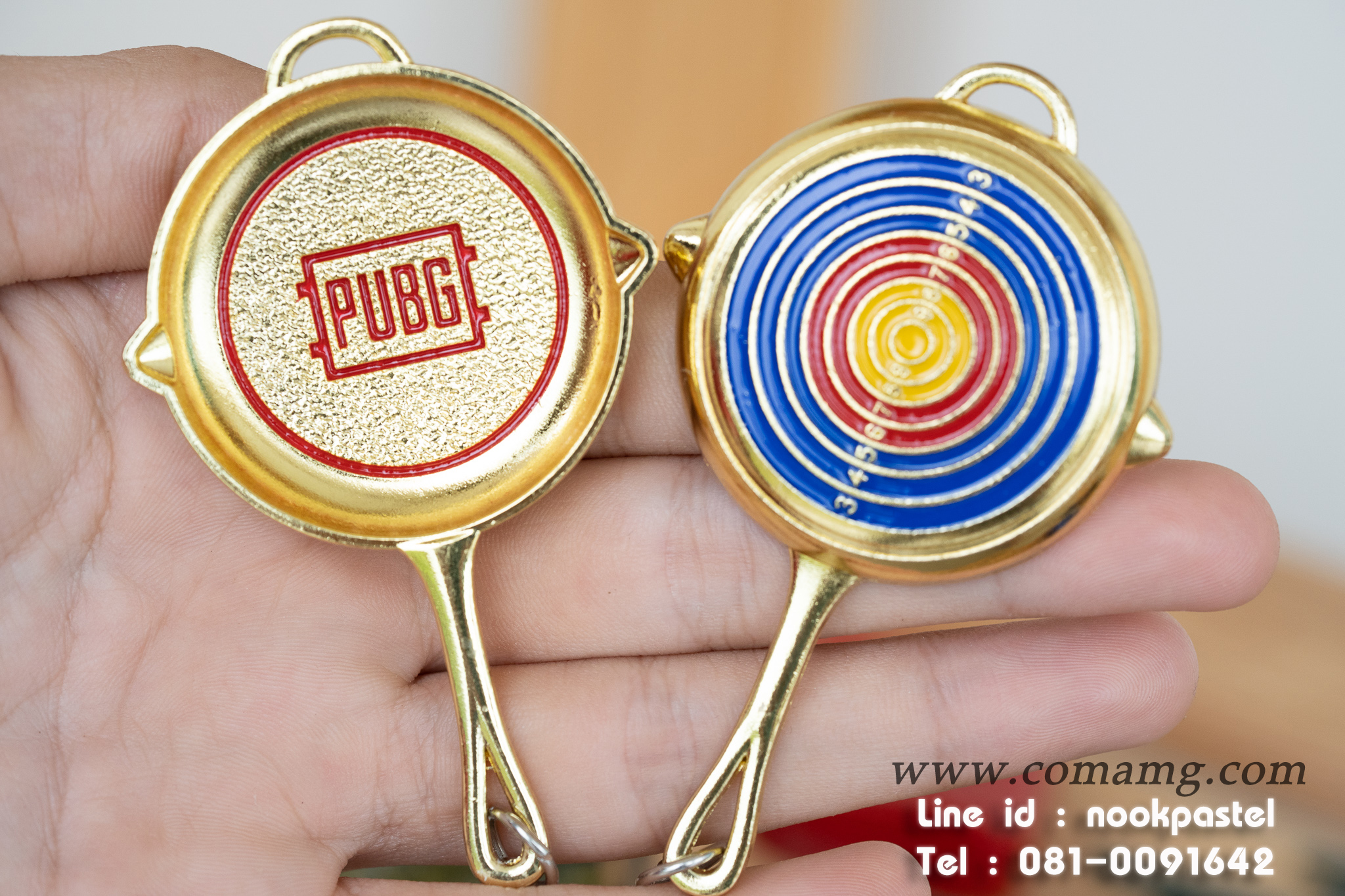 พวงกุญแจPUBG พวงกุญแจเท่ โลหะ