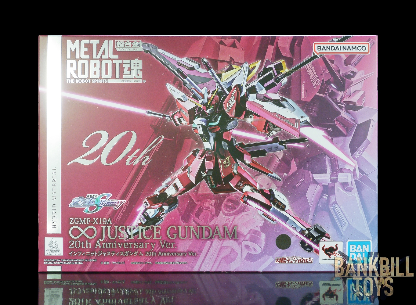 กันดั้ม Bandai Spirits Premium Bandai Tamashii Web Shop Limited Metal Robot Spirits <SIDE MS> ZGMF-X19A Infinite Justice Gundam 20th Anniversary Ver.