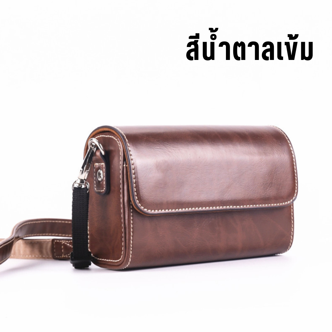 กระเป๋ากล้องหนัง สำหรับกล้องคอมแพค มีสายสะพาย Ricoh GR3 Canon G7x Sony ZV1