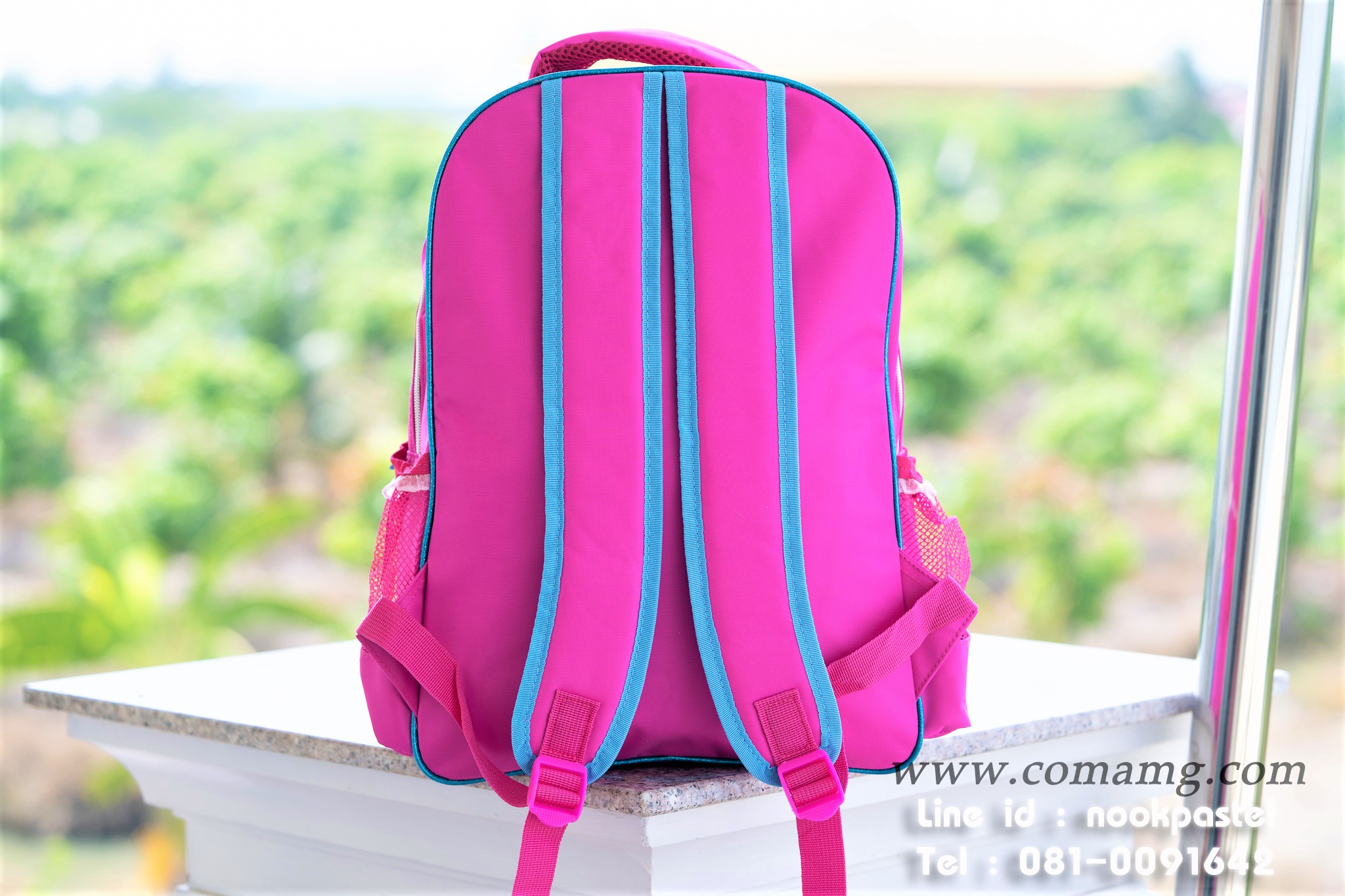 กระเป๋าเป้สะพายหลังเอลซ่าอันนา (Frozen) สีชมพู ลิขสิทธิ์แท้ 14นิ้ว