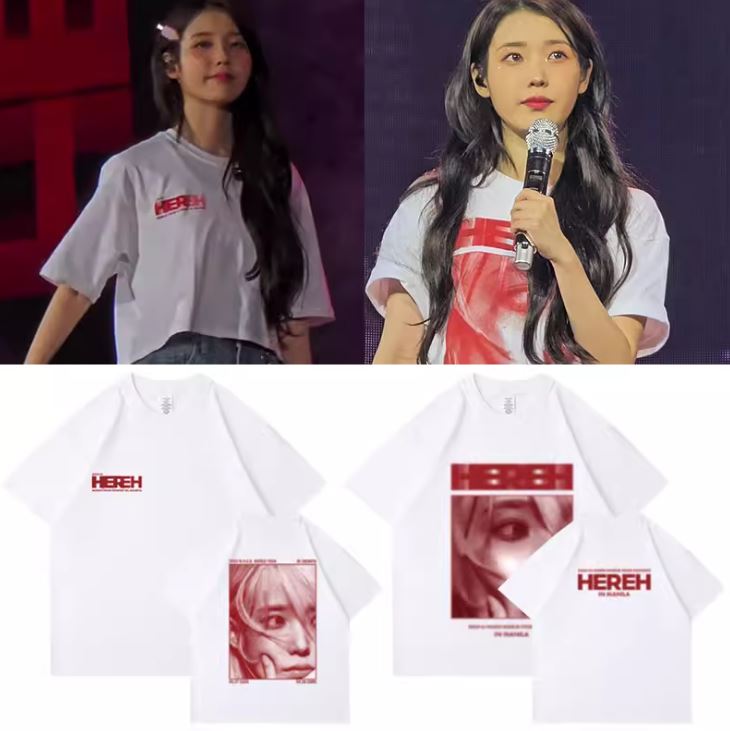 เสื้อยืด IU : 2024 IU HEREH WORLD TOUR CONCERT