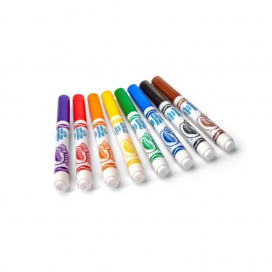 Crayolaสีเมจิกล้างออกได้สำหรับเด็กเล็ก สีเมจิกเฉพาะสำหรับเด็กเล็ก 8แท่ง